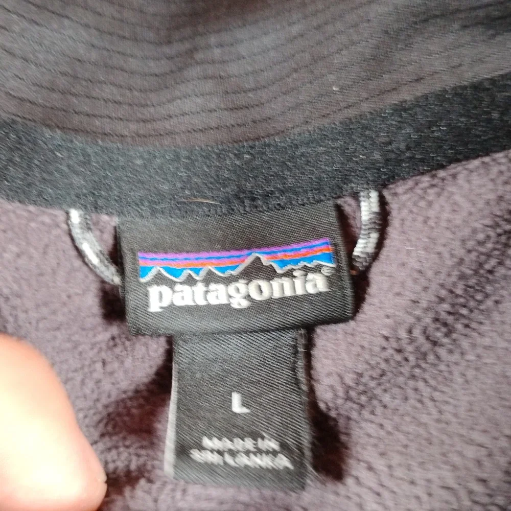 Patagonia R1 Daily Jacket Mens Large Faded Black Full Zip Fleece 40510 SP23
